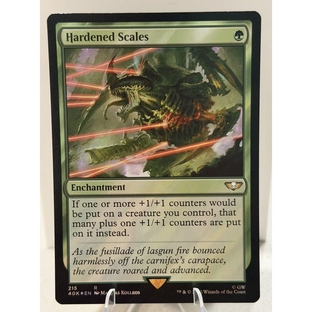 MTG Hardened Scales (Surge Foil) Warhammer 40K ⭐️ #215
